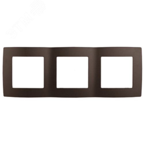 Рамка для розеток и выключателей 3 поста бронза пластик ЭРА 12 12-5003-13 2