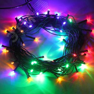 Гирлянда LED Нить 5 м ENIN-5M мультиколор 8 режимов, 220V, IP20 (100/1500) ЭРА (Б0041892) - ЭРА (Энергия света)