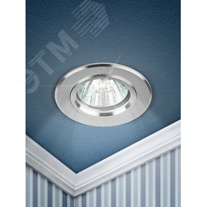 KL58 SL Точечные светильники ЭРА литой  ‘‘алюминевый ‘‘ MR16,12V/220V, 50W  серебро‘‘ (Б0017256) 3