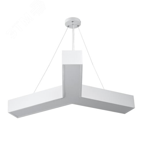 Светильник светодиодный Geometria Igrek SPO-143-W-40K-056 56Вт 4000К 3700Лм IP40 900*900*80 белый подвесной ЭРА - фото 2