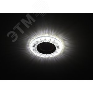 Светильник точечный декоративный cо светодиодной подсветкой MR16, прозрачный DK LD9 SL/WH 3