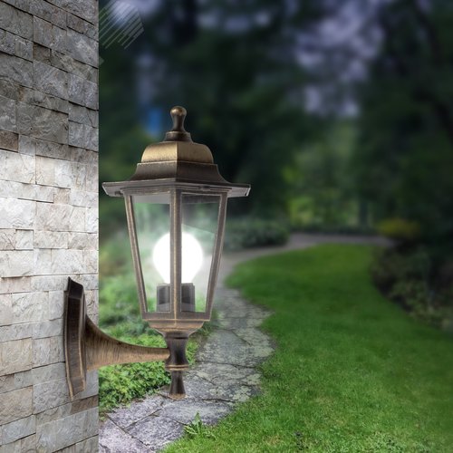 Светильник настенный НБУ 06-60-001 шестигранный под бронзу IP44 Е27 max60Вт 7