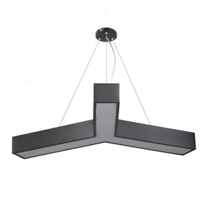 Светильник светодиодный Geometria Igrek SPO-144-B-40K-066 66Вт 4000К 4000Лм IP40 1200*1200*80 черный подвесной ЭРА (Б0050573) - фото 6