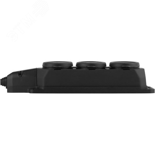 Колодка каучуковая с/з 3 гнезда 16A IP44 черная K-3e-B-IP44 - фото 3