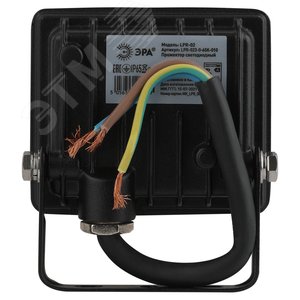 Прожектор светодиодный ДО-10 Вт 6500К 800 Лм IP65 черный 10w холодный 200-240В LPR-023-0-65K-010 - фото 4