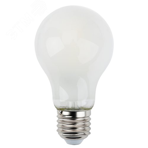 Лампа светодиодная филаментная F-LED A60-7W-840-E27 frost (филамент, груша мат., 7Вт, нейтр., Е27) (10/100/1200) 2