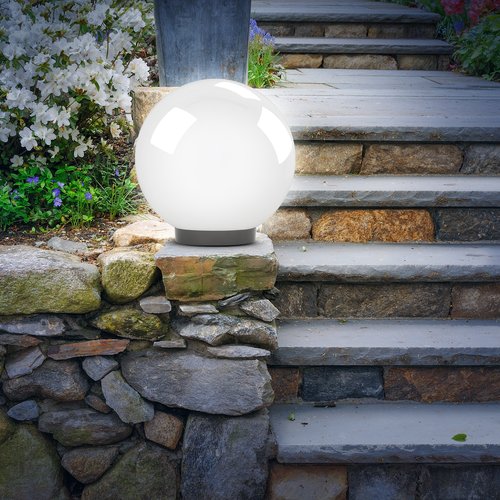 Светильник на опору/кронштейн НТУ 02-100-301 шар белый опаловый призма IP44 Е27 max100Вт d300mm 7