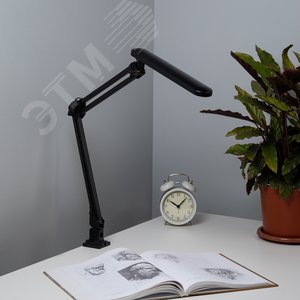 Светильник настольный светодиодный на струбцине черный NLED-441-7W-BK 4