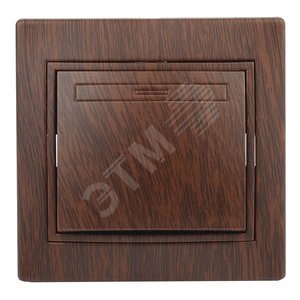 Выключатель, 10А-250В, СУ, Plano, венге,1-101-10 (Б0030032) - ЭРА (Энергия света)
