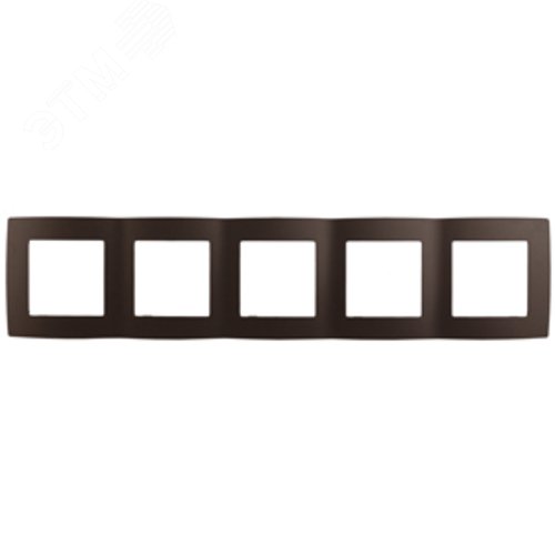 Рамка для розеток и выключателей 5 постов бронза пластик ЭРА 12 12-5005-13 2