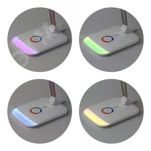 NLED-460-14W-W-G Светильники настольные ЭРА NLED-460-14W-W-G белый с золотом наст.светильник (Б0028438) - фото 8