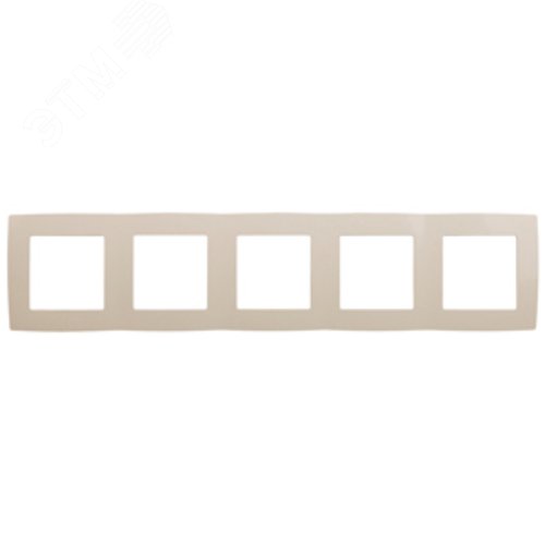 Рамка для розеток и выключателей 5 постов слоновая кость пластик ЭРА 12 12-5005-02 2