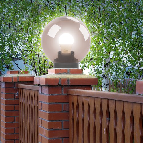 Светильник на опору/кронштейн НТУ 01-100-305 шар дымчатый IP44 Е27 max100Вт d300mm 4