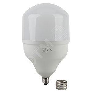 Лампа светодиодная LED 65 Вт 5200Лм 4000К T160 нейтральный E27/E40 (переходник) 170-265В LED POWER T160-65W-4000-E27/E40 - ЭРА (Энергия света)