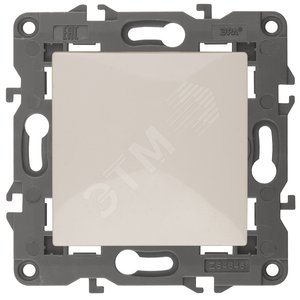 Выключатель одноклавишный, в рамку (скрытого монтажа) слоновая кость 10А 250В автоматические (безвинтовые) зажимы ЭРА Elegance 14-1101-02