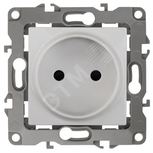 Розетка однофазная скрытого монтажа, в рамку без шторок белый 16А 250В IP20 автоматические (безвинтовые) зажимы 12-2005-01 Эра 12