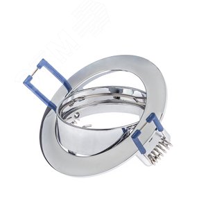 Светильник встраиваемый литой поворотный MR16 KL1A CH ,12V/220V, 50W хром (100/3000) ЭРА - фото 3