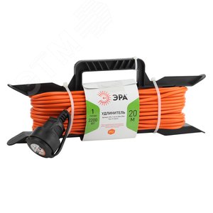 Удлинитель силовой на рамке без заземления 1 розетка 20м ПВС 2х1мм2 UFx-1-2x1.0-20m