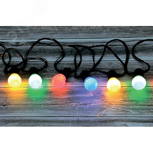 Гирлянда  Белт Лайт набор 5 м, ERABL-MK5  15 LED ламп (шаг 30 см), мультиколор, 220 В, каучук ЭРА (Б0047953) 5