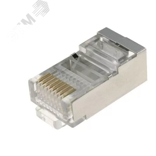 Джек RJF-1 RJ-45 8P8C CAT 5e экранированный - ЭРА (Энергия света)