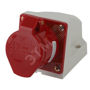 Розетка стационарная наружная 114 3Р+РЕ 16А 380В IP44 (10/60/960) R(OUT)-16-3P-PE-IP44