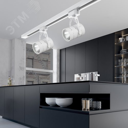 Светильник светодиодный трековый на шинопровод TR3 - 10 WH 10 Вт белый COB (30/360) 6