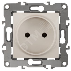 Розетка однофазная скрытого монтажа, в рамку без шторок слоновая кость 16А 250В IP20 автоматические (безвинтовые) зажимы 12-2005-02 Эра 12