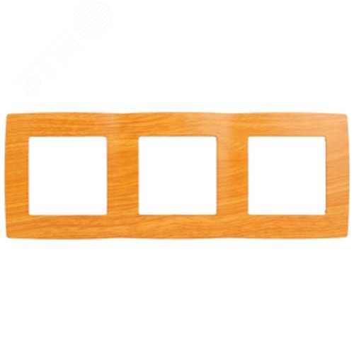 Рамка для розеток и выключателей 3 поста ольха пластик ЭРА 12 12-5003-07 2