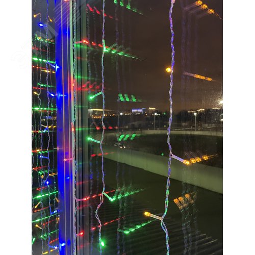 ENIZ-01M ЭРА Гирлянда LED Дождь/Занавес 1,8 м*1,5 м мультиколор 8 режимов, 220V, IP20 (60/720) (Б0041900) 5