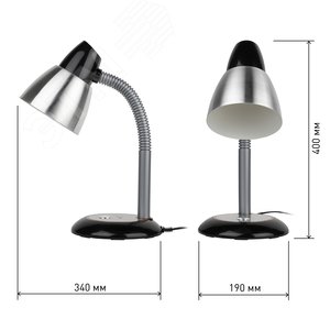 Светильник настольный черный N-115-E27-40W-BK 8