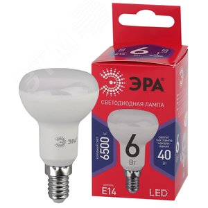 Лампа светодиодная LED 6 Вт 480Лм 6500К рефлектор холодный E14 220-240В LED R50-6W-865-E14 Red Line