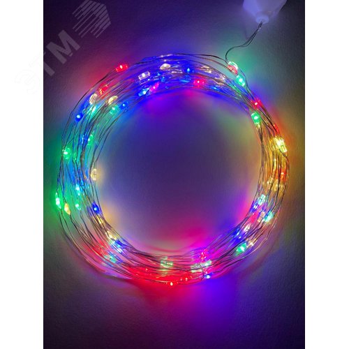 Гирлянда LED Нить 10 м мультиколор 220V ENIN -10NM ЭРА (Б0047965) 3