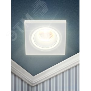 Светильник встраиваемый декоративный DK91 WH MR16/GU5.3 белый - фото 6