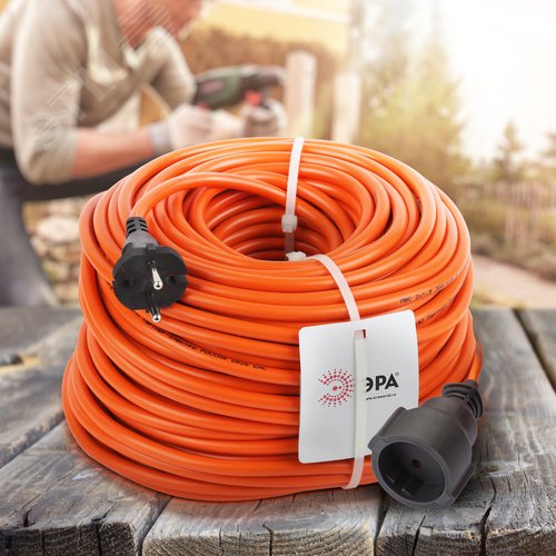 Удлинитель силовой UPx-1-2x1.5-50m-IP44 в бухте б/з 50м 1 гнездо ПВС 2х1.5 UPx-1-2x1.5-50m-IP44 3