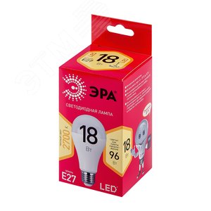 Лампа светодиодная LED 18 Вт 1440Лм 2700К груша теплый E27 220-240В LED A65-18W-827-E27 Red Line - фото 2