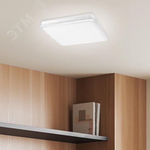 Светильник потолочный светодиодный Классик с ДУ SPB-6-70-RC S Brilliance Slim 70Вт 3000-6500К квадрат - фото 6