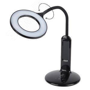 NLED-476-10W-BK Светильники настольные ЭРА NLED-476-10W-BK черный наст.светильник (Б0038592) - фото 4