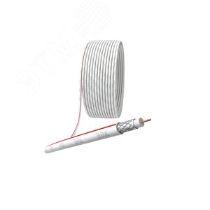 Кабель коаксиальный SAT 50 M75 Ом CCS/(оплётка Al 75%) PVC белый 100м SIMPLE (Б0044607) - ЭРА (Энергия света)