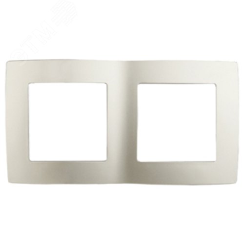 Рамка для розеток и выключателей 2 поста перламутр пластик ЭРА 12 12-5002-15 2