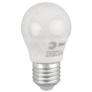 Лампа светодиодная LED P45-8W-827-E27(диод,шар,8Вт,тепл,E27) (Б0030024)