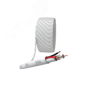Кабель для аналогового видеонаблюдения ЭРА K-0.75-PVC КВК-В-2 +2x0.75 мм кв. бухта 200 метров. белый (Б0052734) - ЭРА (Энергия света)