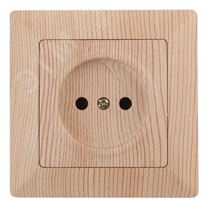4-201-11 Розетка 2P, 16А-250В, СУ, Solo, сосна (10/200/3200) | Б0043311 | Intro - ЭРА (Энергия света)