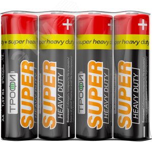 Батарейка Трофи R6-4S SUPER HEAVY DUTY Zinc (60/1200/28800) - ЭРА (Энергия света)