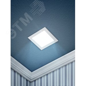 Светильник светодиодный квадратный LED 9W 220V 6500K LED 2-9-6K 2