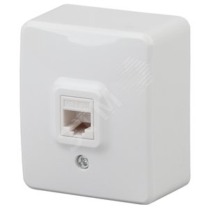 Розетка информационная RJ45, ОУ, Эра Эксперт, белый, 11-3203-01 - ЭРА (Энергия света)
