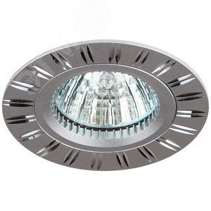 Светильник точечный KL33 AL/SL алюминиевый MR16,12V/220V, 50W серебро/хром 2
