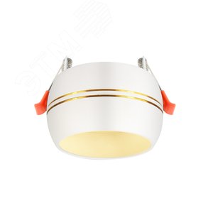 Светильник встраиваемый KL81 WH/GD алюминиевый GX53 белый/хром (40/960) - ЭРА (Энергия света)