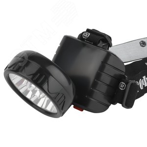 Фонарь налобный светодиодный 4Вт 50Лм IP40 LED 2 режима аккумуляторный TG9 черный - фото 5