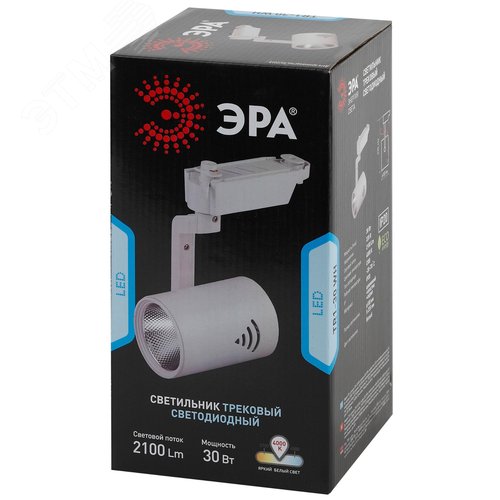 Светильник светодиодный трековый на шинопровод TR1 - 30 WH 30Вт белый COB (10/160) 7
