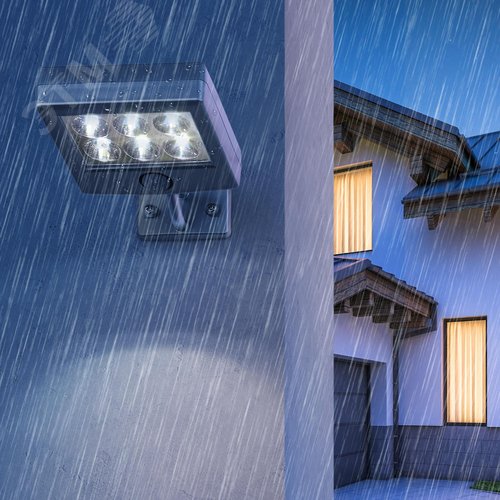 Прожектор с датчиком движения c выносной солнечной батареей, 6LED,150lm ERAFS024-07 ЭРА (Б0044247) 7